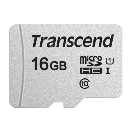 Transcend TS16GUSD300S memoria flash 16 GB MicroSDHC NAND Classe 10 (TS16GUSD300S)