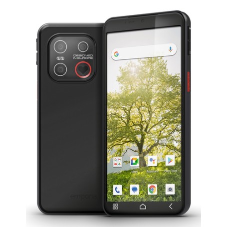 Emporia emporiaSMART.ME7 13,8 cm (5.45") SIM singola Android 15 4G USB tipo-C 6 GB 128 GB 3500 mAh Nero (ME7.V1.BK.01)