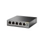 TP-LINK TL-SG1005P Non gestito Gigabit Ethernet (10/100/1000) Supporto Power over Ethernet (PoE) Nero (TL-SG1005P)