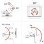 LX DESK LCD ARM BRIGHT WHITE (45-490-216A)