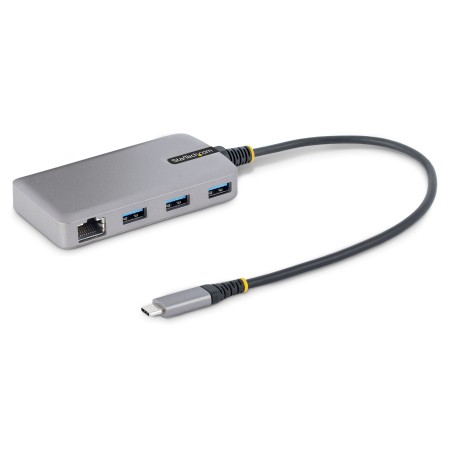 StarTech.com Hub USB-C con Etherenet a 3 porte - 3x porte USB-A, Gigabit Ethernet RJ45, USB 3.0 5Gbps, aliment (5G3AGBB-USB-CST)