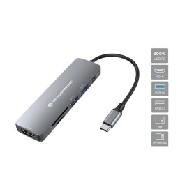 Conceptronic DONN11G replicatore di porte e docking station per laptop Cablato USB 3.2 Gen 1 (3.1 Gen 1) Type-C Grigio (DONN11G) Conceptronic DONN11G replicatore di porte e docking station per laptop Cablato USB 3.2 Gen 1 (3.1 Gen 1) Type-C Grigio (DONN11G)