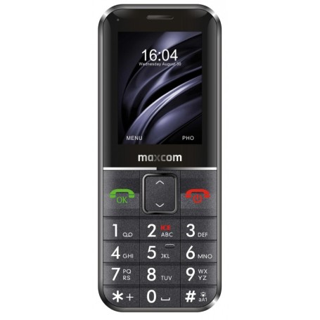 MaxCom Comfort MM735 5,59 cm (2.2") 83 g Nero Telefono di livello base (MM 735 SOS)