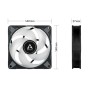ARCTIC P14 PWM PST A-RGB 0dB Case per computer Ventilatore 14 cm Nero 1 pz (ACFAN00239A)