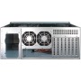 Inter-Tech 4U-4408 Supporto Nero, Argento (88887191)