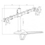 iiyama DS1002D-B1 supporto da tavolo per Tv a schermo piatto 76,2 cm (30") Nero (DS1002D-B1)