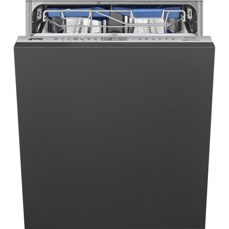 SMEG STL324AQLH Lavastoviglie da incasso XL completamente integrata, argento, cassetto posate, nicchia circa 60 x 86 cm