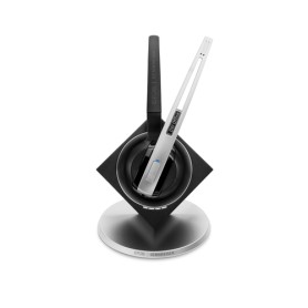 EPOS | SENNHEISER IMPACT DW Office ML - EU Cuffia Aggancio, Padiglione auricolare, Passanuca Nero, Argento (1000529)
