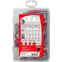 Meister-Box DUOPOWER kurz / lang + Schraube (hellgrau/rot, 150-teilig, mit Schrauben) (540299)