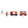 World Feuerwehr-Leiterfahrzeug (rot/gelb, mit Licht & Sound) (33811)