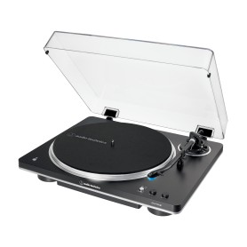 Audio-Technica AT-LP70XBT Giradischi con trasmissione a cinghia Nero, Argento Completamente automatico (AT-LP70XBTBS)