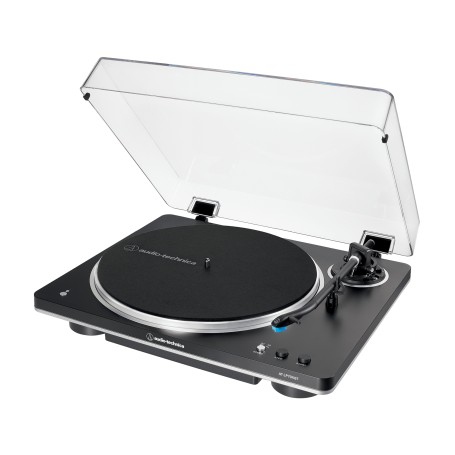 Audio-Technica AT-LP70XBT Giradischi con trasmissione a cinghia Nero, Argento Completamente automatico (AT-LP70XBTBS)
