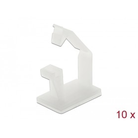 DeLOCK 60250 organizer per cavi Pavimento Supporto per cavo Bianco 10 pz (60250)