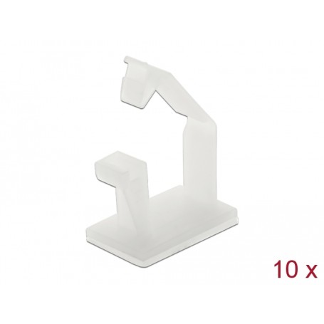 DeLOCK 60250 organizer per cavi Pavimento Supporto per cavo Bianco 10 pz (60250)