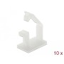 DeLOCK 60250 organizer per cavi Pavimento Supporto per cavo Bianco 10 pz (60250)