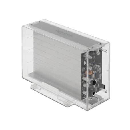 DeLOCK 42624 contenitore di unità di archiviazione Box esterno HDD/SSD Trasparente 2.5/3.5" (42624)
