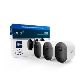 Arlo Pro Telecamera di sorveglianza 5 2K+, kit da 3 telecamere (VMC4360P-200EUS)