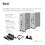 CLUB3D CSV-1568 replicatore di porte e docking station per notebook USB 3.2 Gen 2 (3.1 Gen 2) Type-C Metallico (CSV-1568)