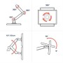 Ergotron LX Series 45-492-216 supporto da tavolo per Tv a schermo piatto 61 cm (24") Bianco (45-492-216)