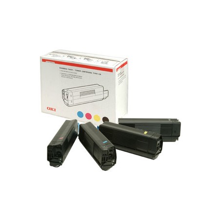 OKI Toner 4c 5000sh f C5100n C5300n cartuccia toner 4 pz Originale Nero, Ciano, Magenta, Giallo (42403002)