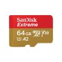 Extreme 64 GB microSDXC (UHS-I U3, Class 10, V30, A2) (SDSQXAH-064G-GN6MA)