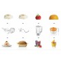 Bosch MUM5 Start Line universal robot da cucina 800 W 3,9 L Arancione, Argento, Trasparente, Bianco (MUM50123)