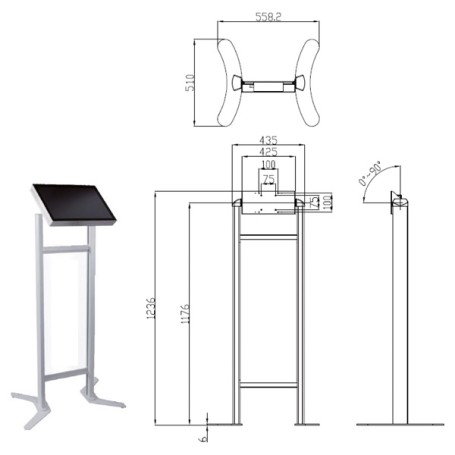 ROLINE Digital Signage Stand, Advertising (17.03.1251)