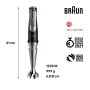 Braun MultiQuick 9 MQ 9195XLI 2 L Frullatore ad immersione 1200 W Nero, Acciaio inossidabile (MQ9195XLI)
