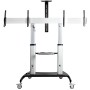 StarTech.com STNDMTVDUO Supporto TV a parete 152,4 cm (60") Nero, Argento (STNDMTVDUO)