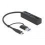 DeLOCK 63859 hub di interfaccia USB 3.2 Gen 1 (3.1 Gen 1) Type-A + Type-C 5000 Mbit/s (63859)