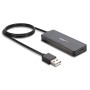 Lindy 42986 hub di interfaccia USB 2.0 480 Mbit/s Nero (42986)