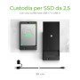 ICY BOX IB-200T-C3 Box esterno SSD Nero 2.5" (60960)