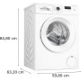 Bosch Serie 2 WGE02420 lavatrice Caricamento frontale 7 kg 1400 Giri/min Bianco