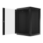 Lanberg WF01-6618-10B rack 18U Da parete Nero (WF01-6618-10B)