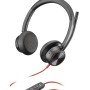 POLY Blackwire 8225 Cuffia A Padiglione USB tipo-C Nero (214409-01)