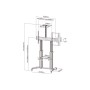 Equip 650605 Supporto per display espositivi 2,54 m (100") Alluminio (650605)