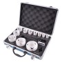BIM Lochsgen groes Sanitr-Set D-47298,  19 - 75mm (14-teilig, Schnitttiefe 38mm, Koffer)