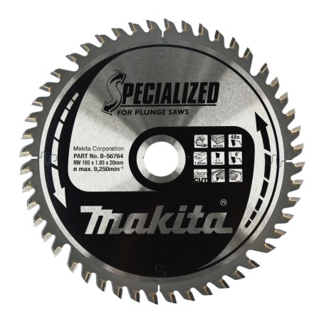 Kreissgeblatt B-56764 SPECIALIZED fr Tauchsgen,  165mm, 48Z (Bohrung 20mm)