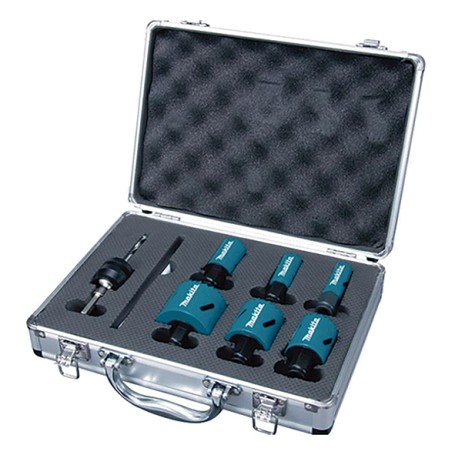 EZYCHANGE-BIM-Lochsgen-Set Elektriker E-12310,  16 - 51mm (8-teilig, Schnitttiefe 44mm, Koffer)