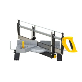 Gehrungslade Metall, 560mm, mit Gehrungssge (grau) (1-20-800)