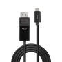 Lindy 43343 cavo e adattatore video 3 m USB tipo-C DisplayPort Nero