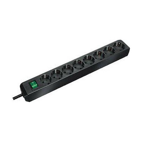 Eco-Line Steckdosenleiste 8-fach (schwarz, 3 Meter) (1159300018)