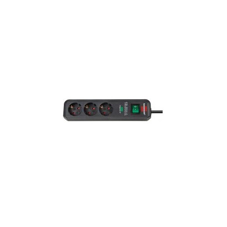 Eco-Line Steckdosenleiste 3-fach (anthrazit, 1,5 Meter, 13.500A berspannungsschutz) (1158810315)
