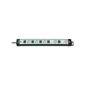 Premium-Line Technik Steckdosenleiste 5-fach (schwarz/hellgrau, 3 Meter, einzeln schaltbar) (1951550600)