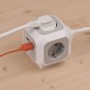 ALEA-Power 4-fach Steckdosenwrfel (hellgrau/wei, 1,4 Meter, 2x USB-A) (1150100)