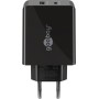 USB-C PD Dual-Schnellladegert 30 Watt (schwarz, 1x USB-A, 1x USB-C PD) (61673)