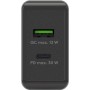 USB-C PD Dual-Schnellladegert 30 Watt (schwarz, 1x USB-A, 1x USB-C PD) (61673)