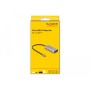DeLock USB 10 Gbps USB Type-C Hub mit 4 x USB Type-C + 1 x USB Type-C PD 85 Watt (grau) (64235)