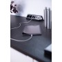Brennenstuhl 1153590410 prolunghe e multiple 2 m 4 presa(e) AC Interno Nero, Argento