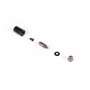 Core Push Mounting 17mm M3/M4/UNC 6-32 Set 4x, Befestigung/Montage (schwarz/silber, 17 mm) (15724)
